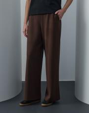 acı kahve triko cepli bol pantolon 3