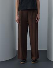 acı kahve triko cepli bol pantolon 4