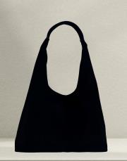 siyah süet deri çanta