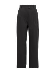 siyah koton pileli pantolon