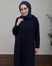 lacivert triko uzun tunik