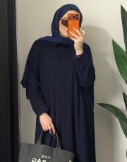 lacivert triko uzun tunik 3