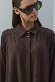 acı kahve triko uzun tunik 2