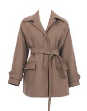 vizon yün karışımlı kısa kaban 2