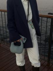 lacivert koton blazer ceket 2