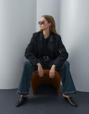 siyah koton blazer ceket 5