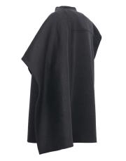 füme yün karışımlı panço 2