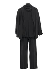 siyah örme şal detaylı takım 2