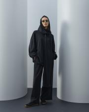 siyah örme şal detaylı takım 5