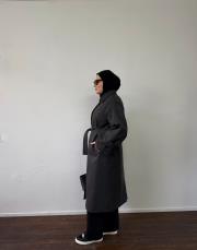 füme yün karışımlı kaban 2