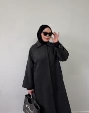 füme yün karışımlı kaban 3