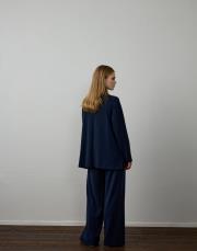lacivert modal omuz detaylı takım 3