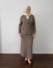 vizon triko kimono etekli takım