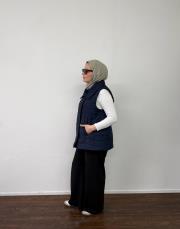 lacivert kapitone yelek 2