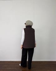 acı kahve kapitone yelek 4