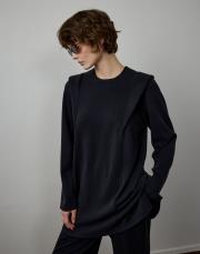 siyah modal aller omuz detaylı takım 3