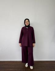 mürdüm modal yaka detaylı takım 6