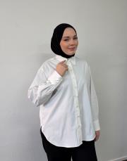 beyaz poplin basic gömlek 3