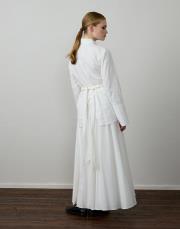 beyaz pamuklu kemer detaylı takım 3