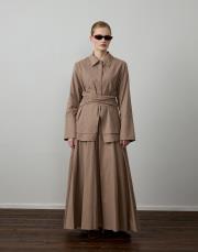 vizon pamuklu kemer detaylı takım