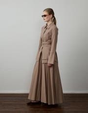 vizon pamuklu kemer detaylı takım 2