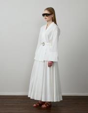 beyaz pamuklu aksesuarlı takım 2