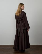 acı kahve pamuklu aksesuarlı takım 4