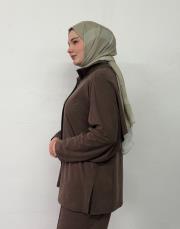 kahverengi örme sırt allerli takım 4