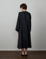 siyah ipek dokulu uzun tunik 4