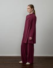 fuşya modal karışımlı omuz detaylı takım 2