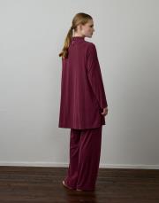 fuşya modal karışımlı omuz detaylı takım 3