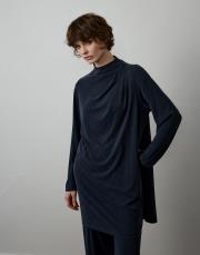 siyah modal karışımlı omuz detaylı takım 2