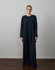 siyah modal karışımlı vatkalı takım