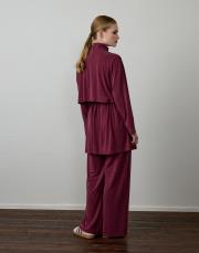 fuşya modal karışımlı bağcık detaylı takım 3