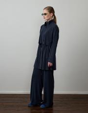 siyah modal karışımlı bağcık detaylı takım 3