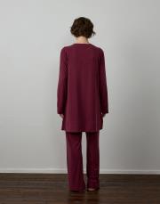 fuşya modal karışımlı nervür detaylı takım 3