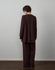 kahverengi modal karışımlı nervür detaylı takım 4