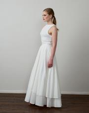 beyaz pamuklu katlı etek 2