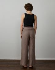 vizon %100 keten cep detaylı pantolon 3
