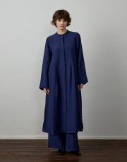 lacivert tensel pileli uzun takım