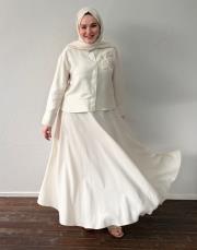 ekru tensel etekli takım 3