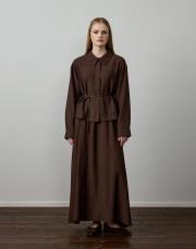 kahverengi gofre etekli takım