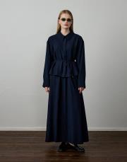 lacivert gofre etekli takım