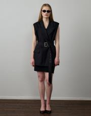 siyah %100 keten yelek 2