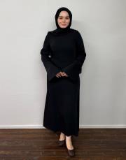 siyah adriana klasik elbise 2