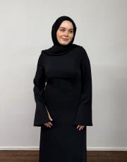 siyah adriana klasik elbise 3