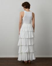 beyaz pamuklu kat kat etek 3