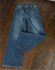 mavi yüksek bel geniş paça jean 3