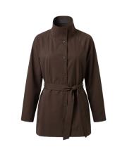 acı kahve frezya poplin trenç gömlek