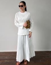 beyaz gardenya poplin kraşlı takım 3